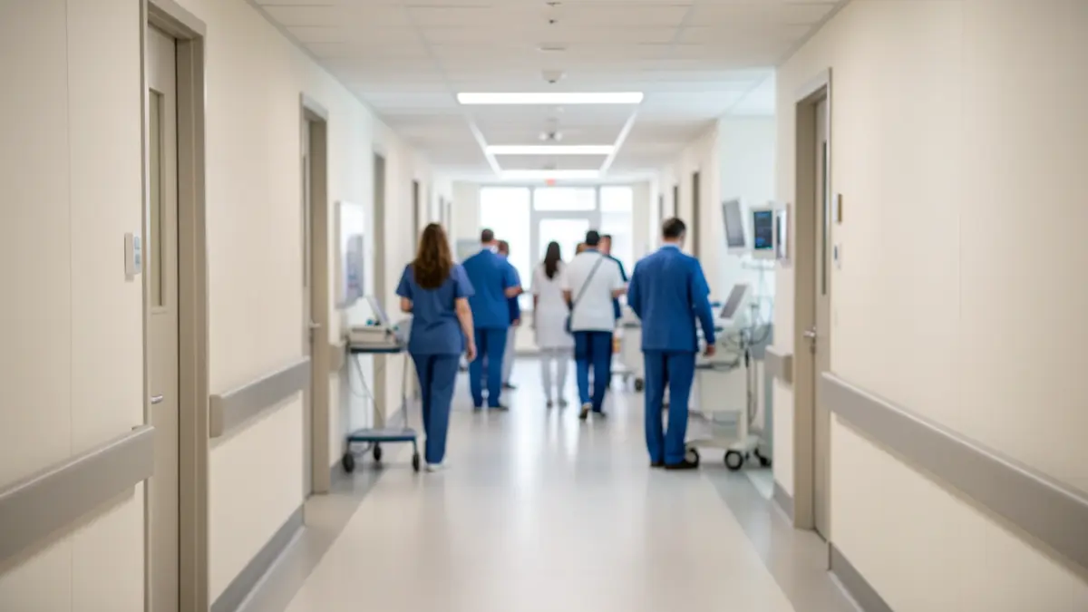Generic image of a modern and clean hospital environment.