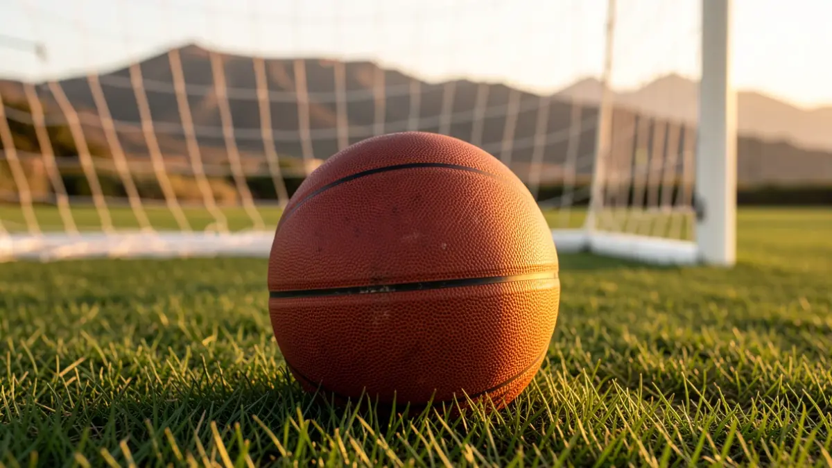 Generic image of a basketball on grass.