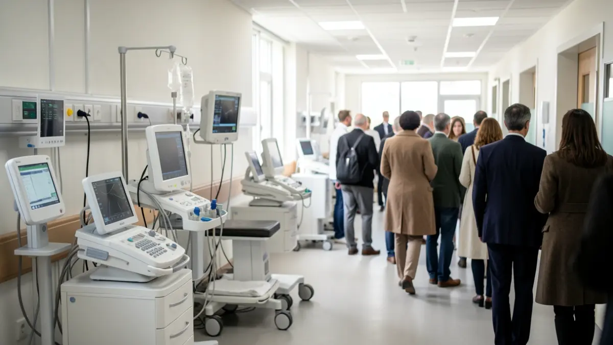 Generic image of a Canarian hospital interior with medical equipment.