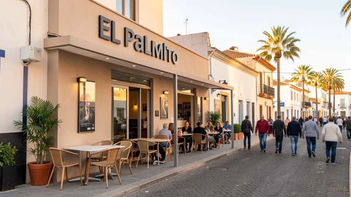 Exterior of the El Palmito cafe in Telde, Gran Canaria.