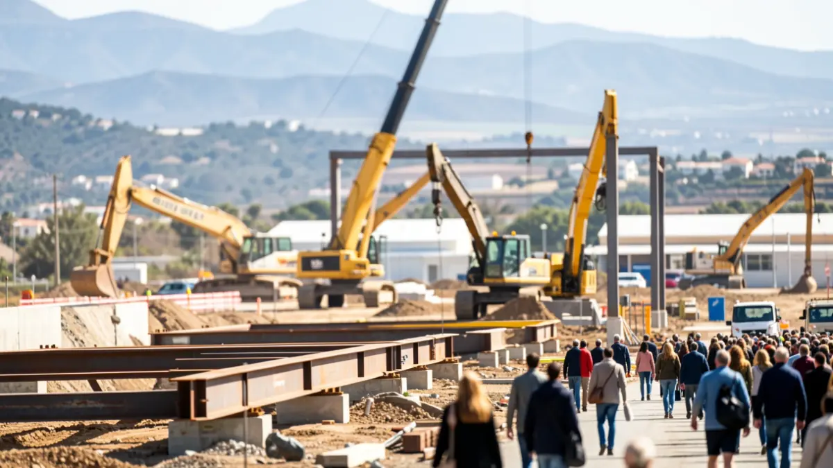 Generic image of a construction site with heavy machinery.