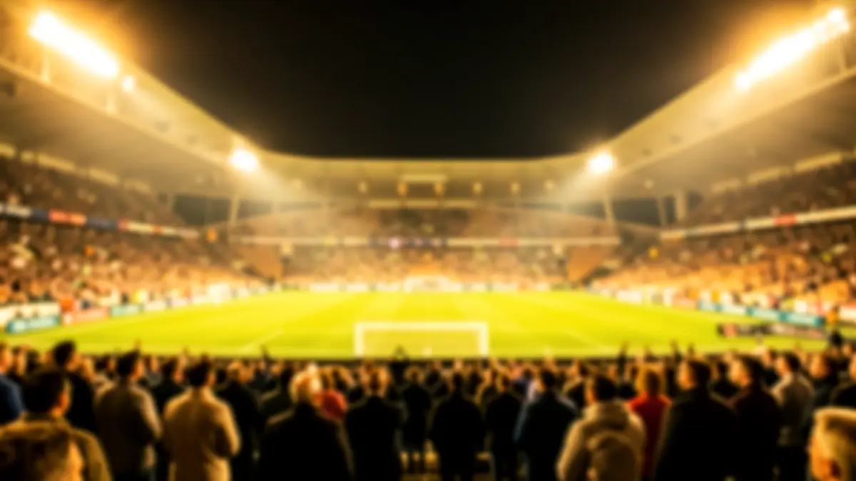 Generic image of a football stadium at night.