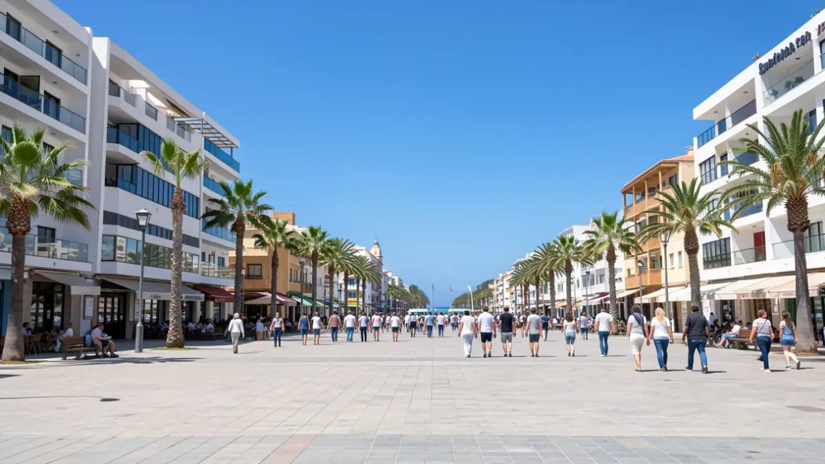 Vista de la Plaza de la Música en Gran Canaria, escenario del evento deportivo.