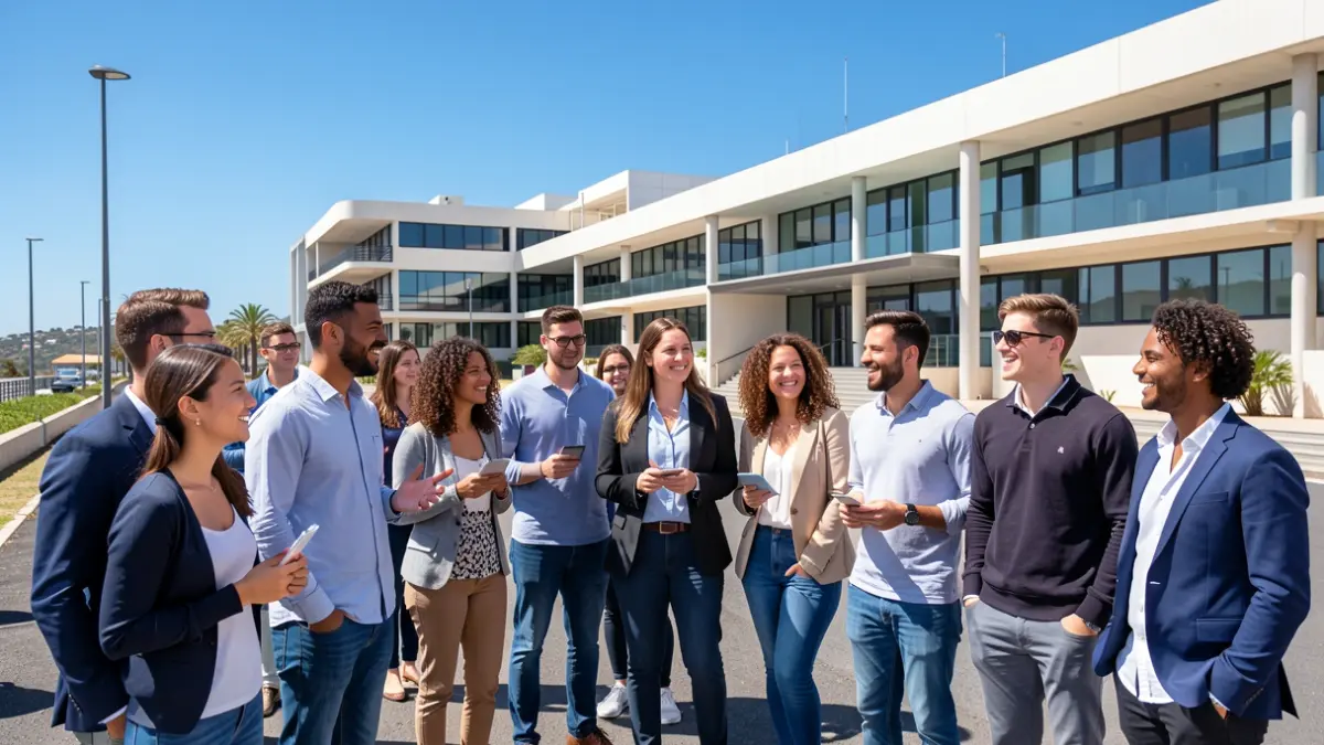 Imagen genérica de jóvenes participando en un programa de prácticas profesionales en Fuerteventura.