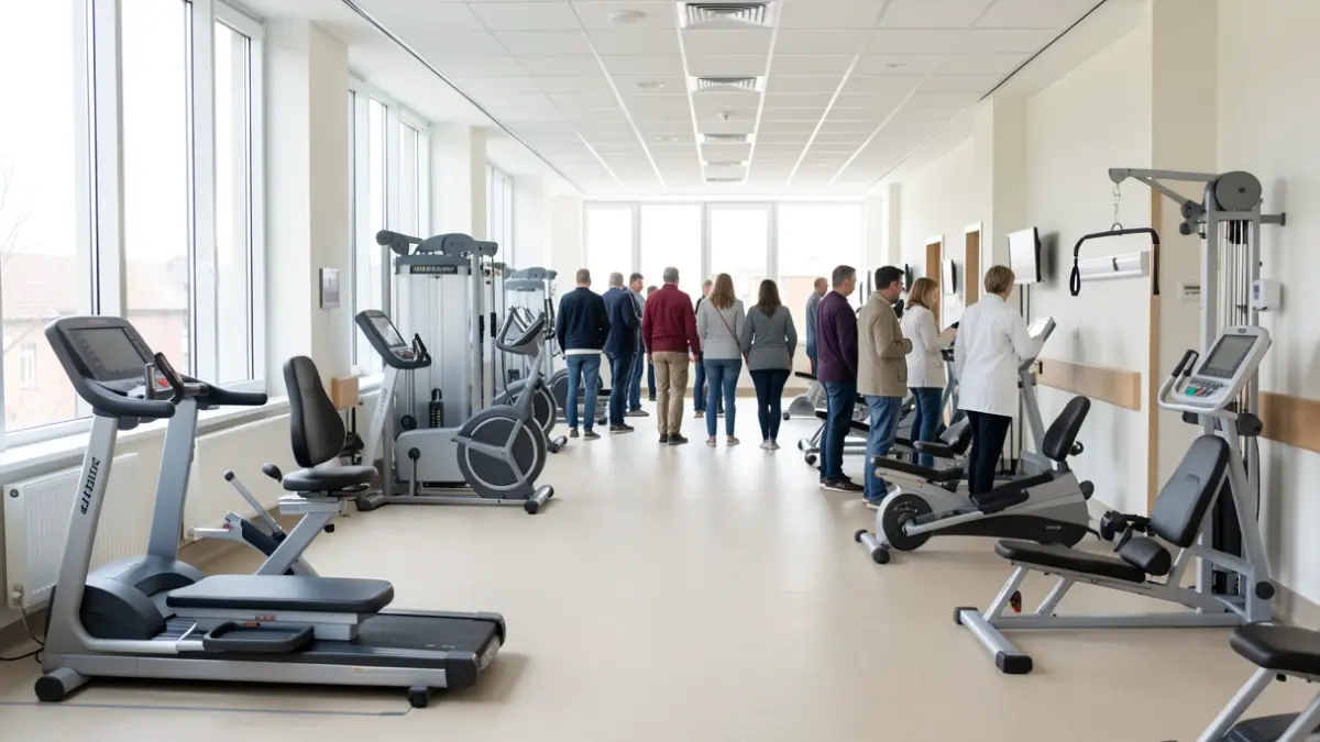 Imagen genérica de una unidad de rehabilitación cardíaca en un hospital.