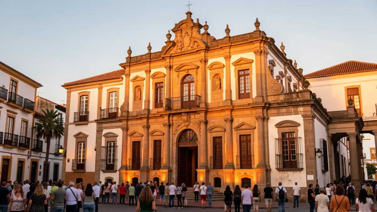 Fachada del Teatro Leal en San Cristóbal de La Laguna.