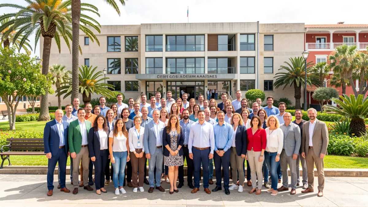 Image of the 36 participants and technical team of the Villa de Ingenio 2026 Training and Employment Plan, alongside municipal representatives.