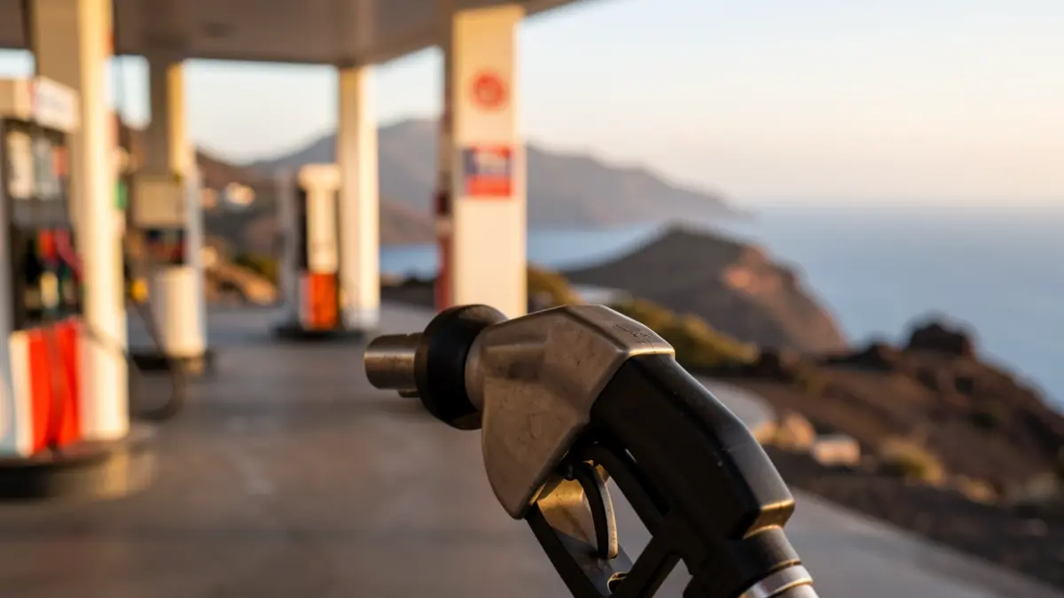 Generic image of a fuel pump nozzle in the Canary Islands.
