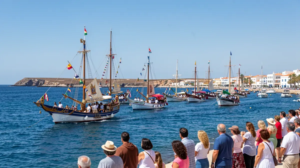 Maritime procession of Our Lady of Mount Carmel in La Graciosa.