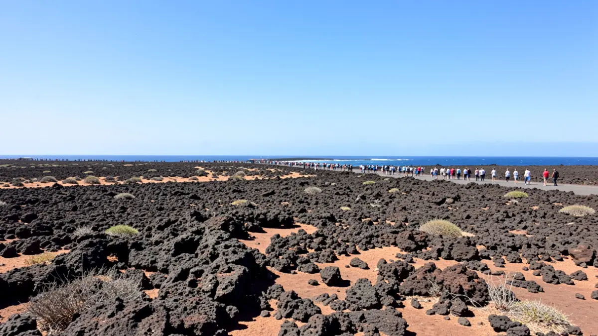 Generic image of a coastal landscape in Fuerteventura under a clear sky.