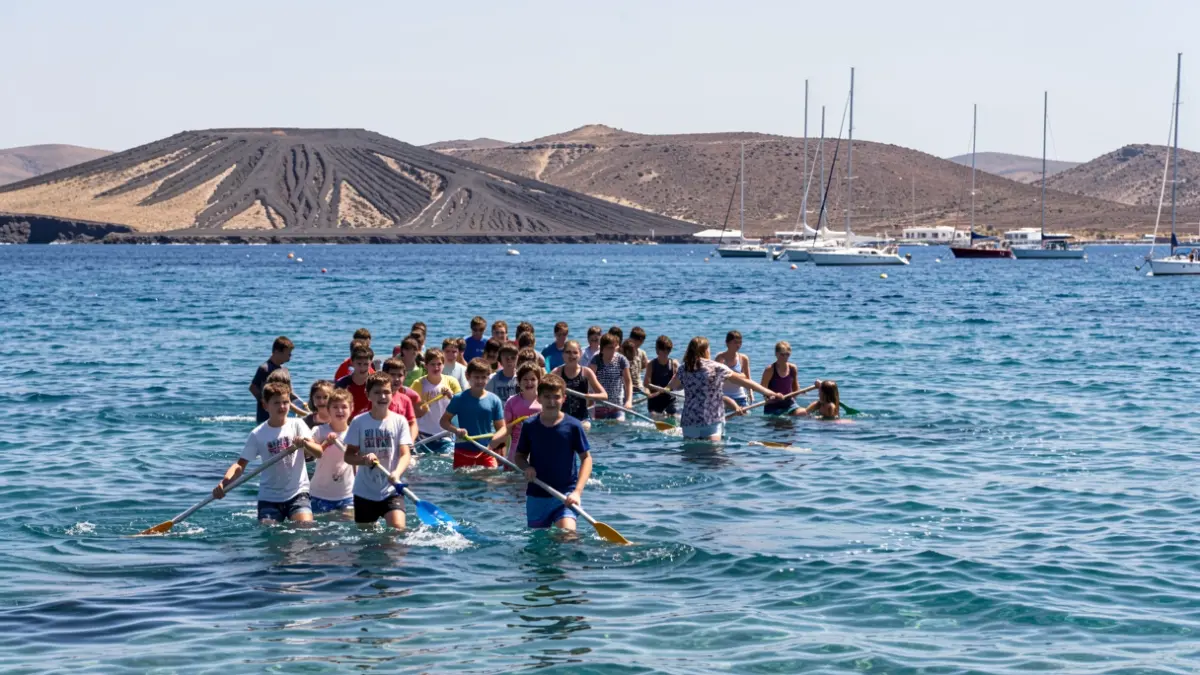 Generic image of students participating in nautical activities in Fuerteventura.