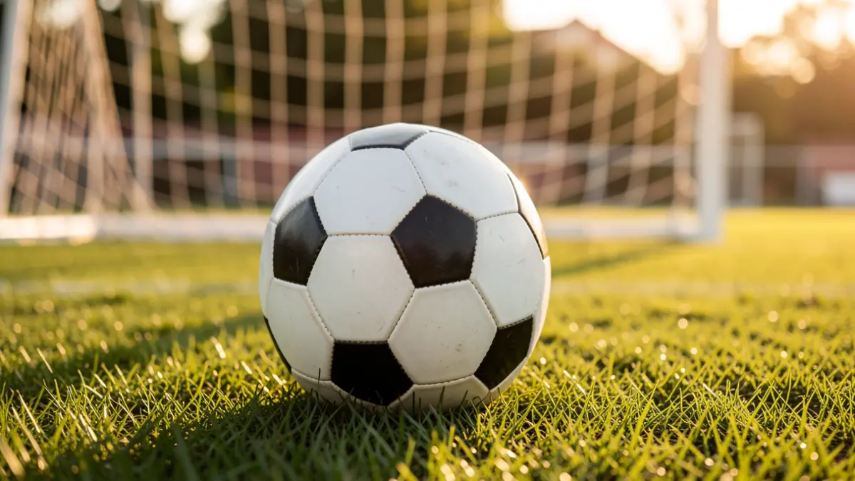 Imagen genérica de un balón de fútbol sobre el césped de un estadio.