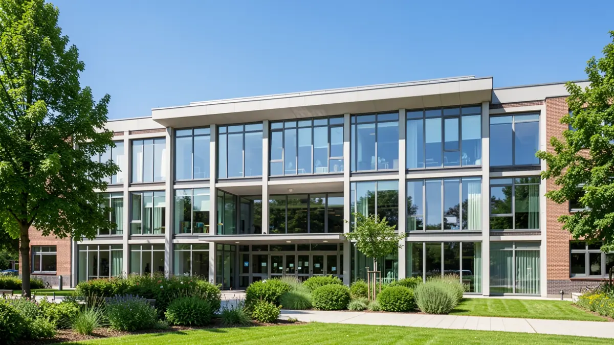 Generic image of a modern university building.