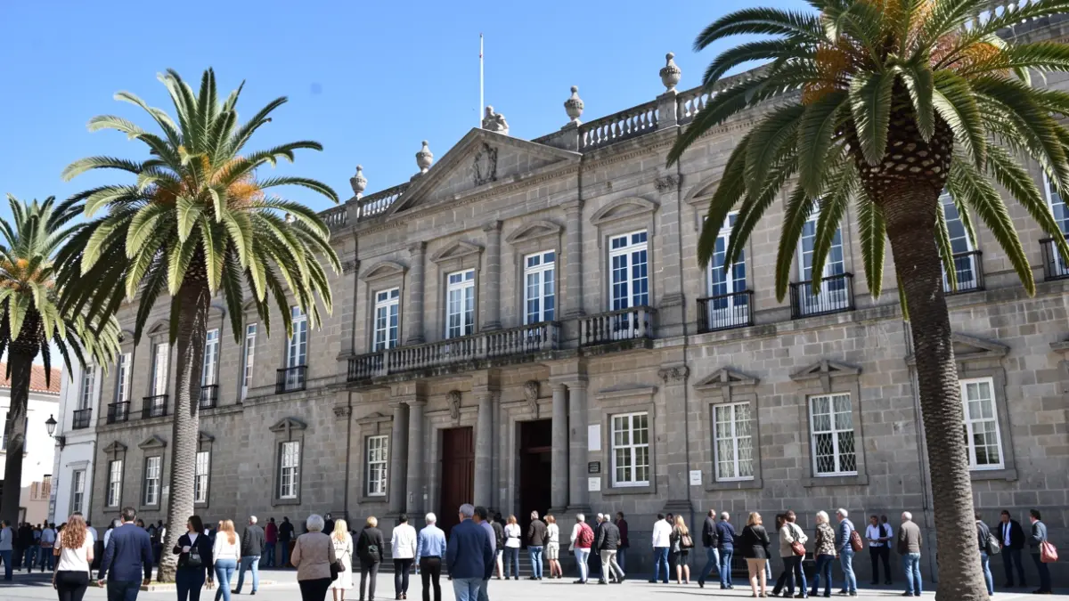 Fachada de la Universidad de La Laguna.