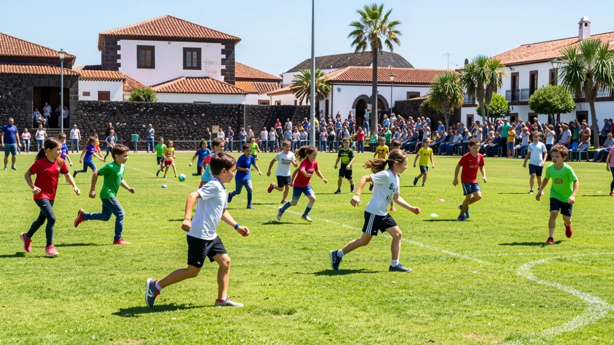 Generic image of children participating in various sports activities in Tenerife.