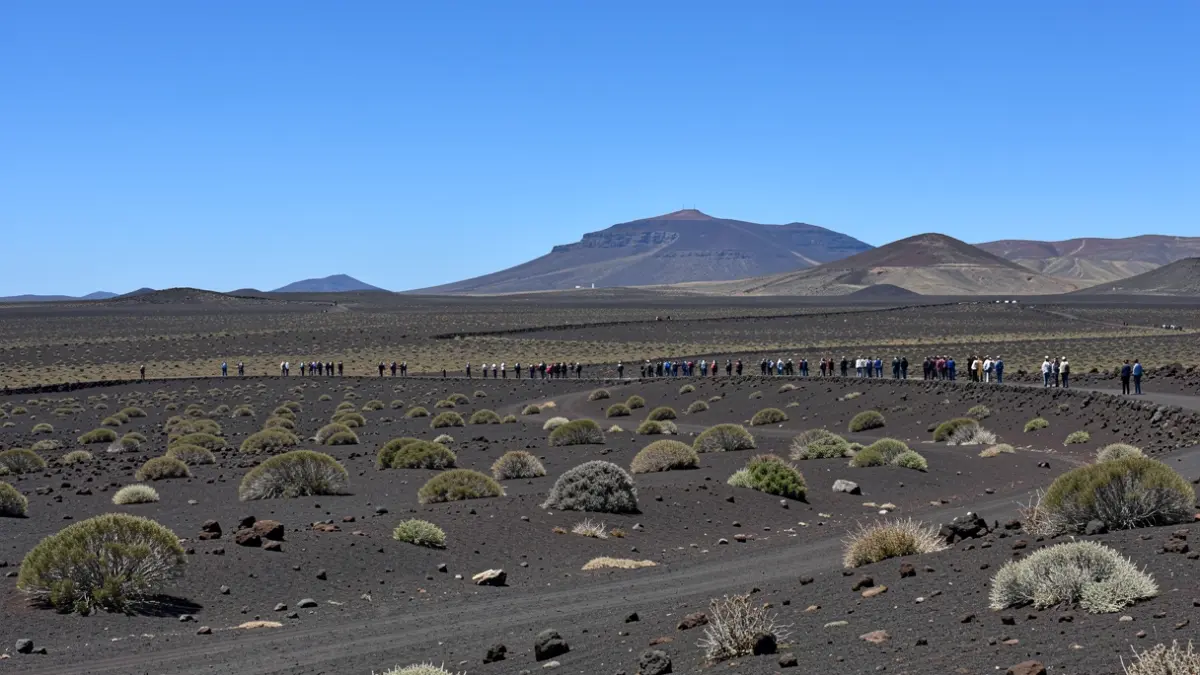 Paisaje volcánico genérico en Canarias.