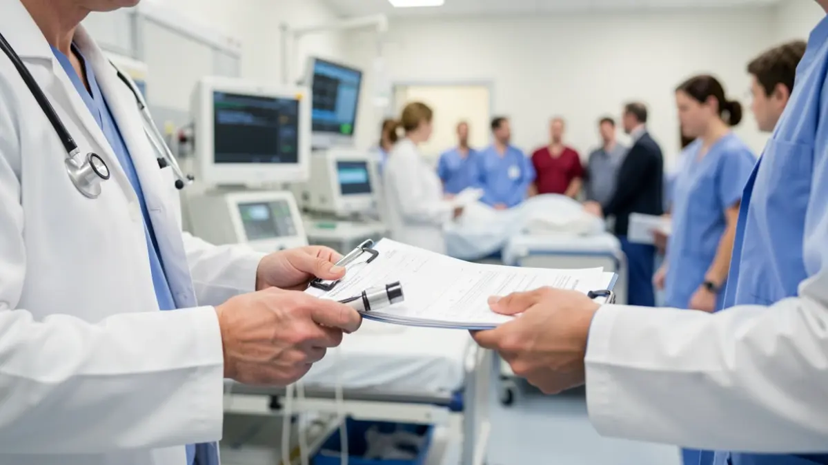 Generic image of healthcare professionals in an emergency room.