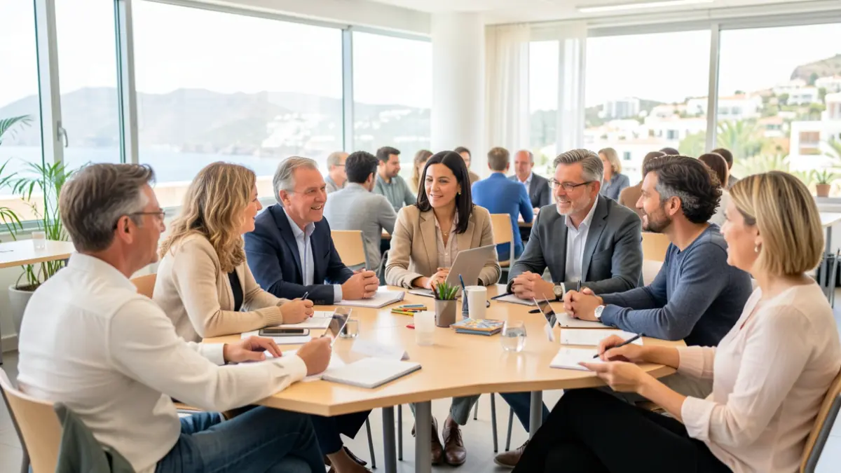 Image of a diverse group of educators and professionals in a training session on equality and diversity in the Canary Islands.