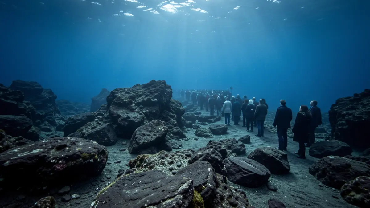 Imagen genérica de un fondo marino volcánico en el Atlántico.