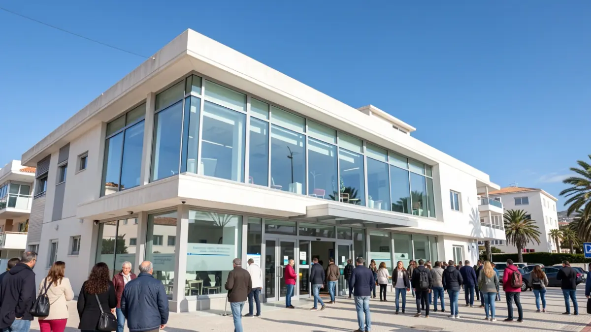 Generic image of a modern health center in the Canary Islands.