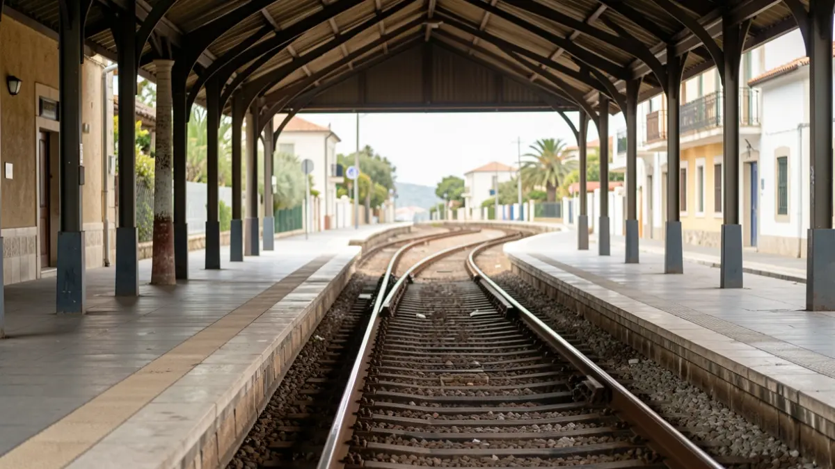 Generic image of an empty transport infrastructure in an urban setting.