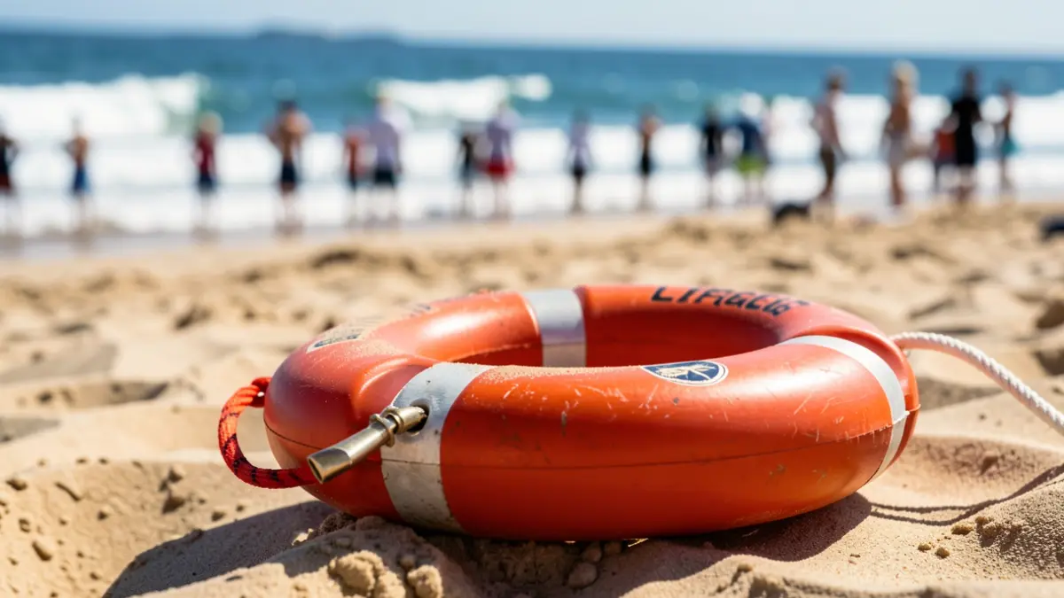 Lifeguard equipment on a Canarias beach.