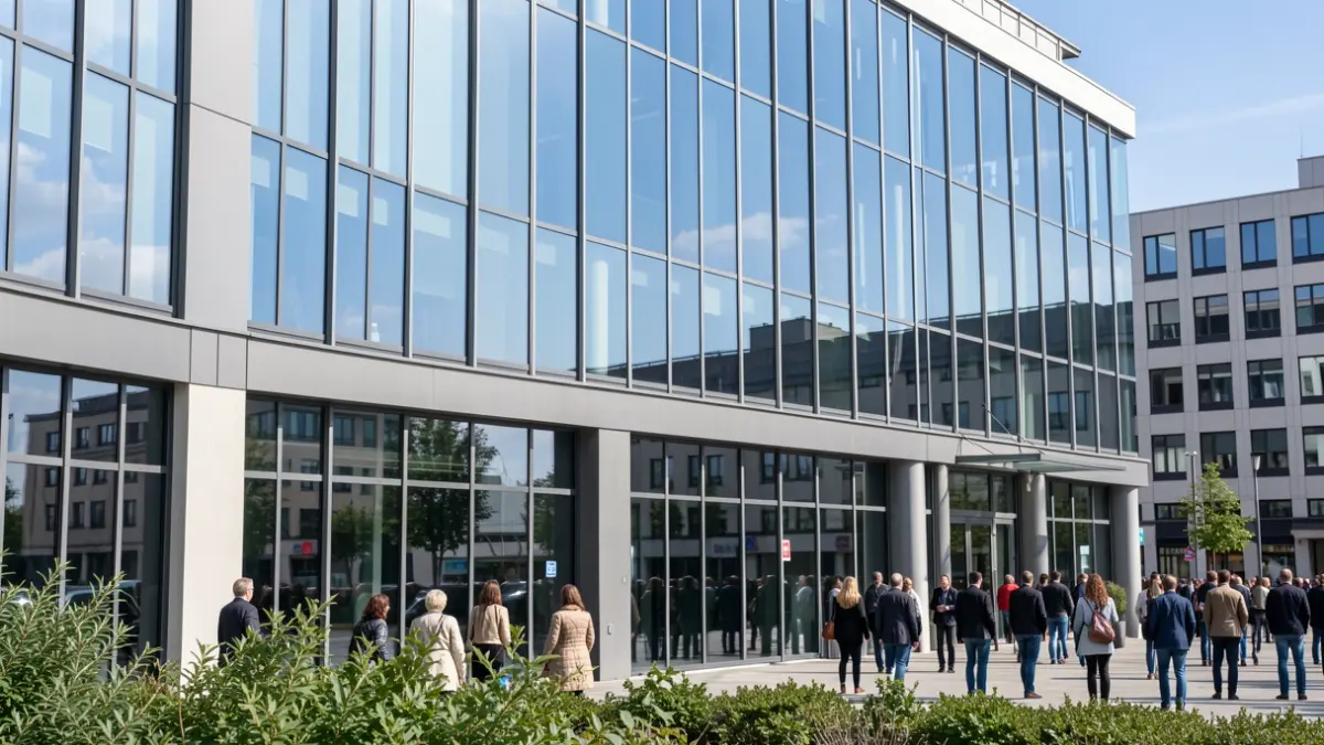 Imagen genérica de un edificio de oficinas moderno.