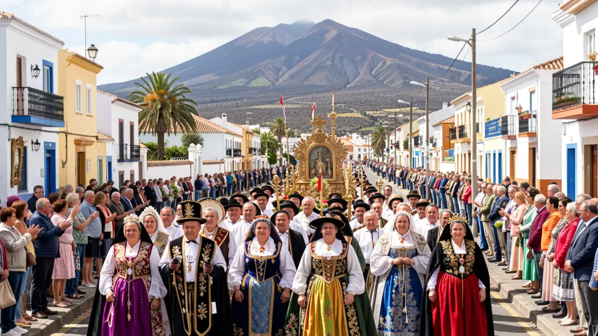 Imagen genérica de una romería tradicional en Canarias.