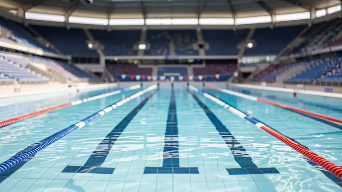 Imagen genérica de una piscina olímpica vacía.