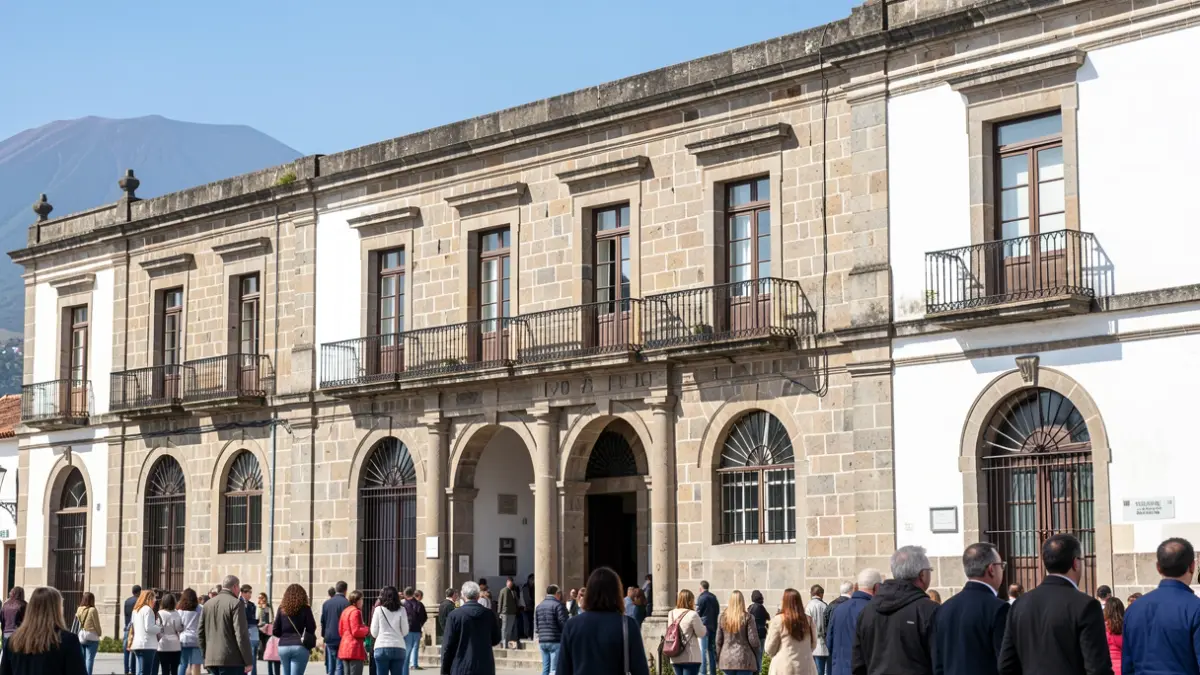 Main facade of the University of La Laguna.