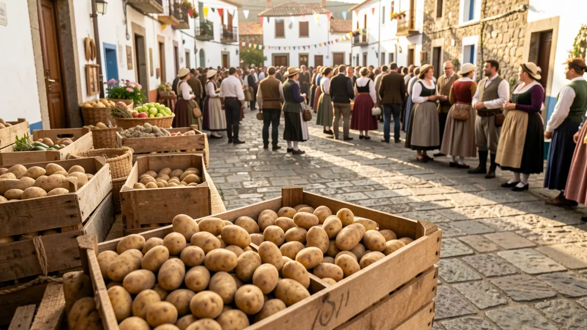 Image of the Farmer and Potato Festival celebration in a rural setting.