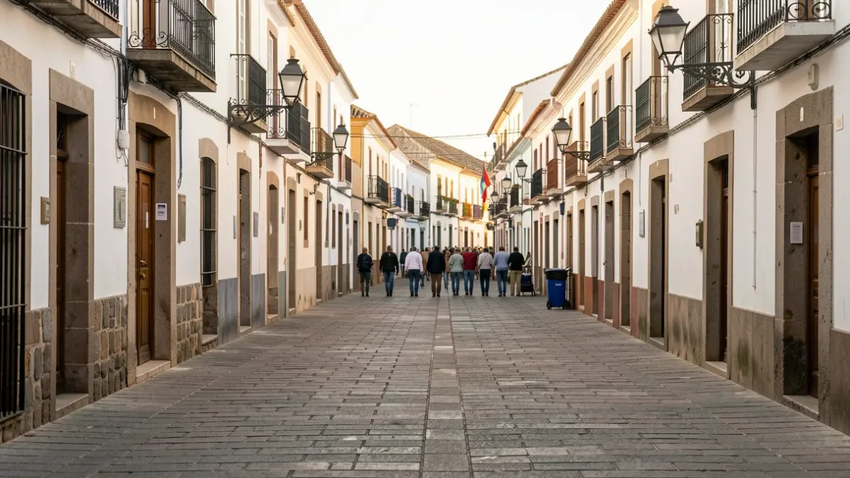 Generic image of a historic street in a Canary Islands city.