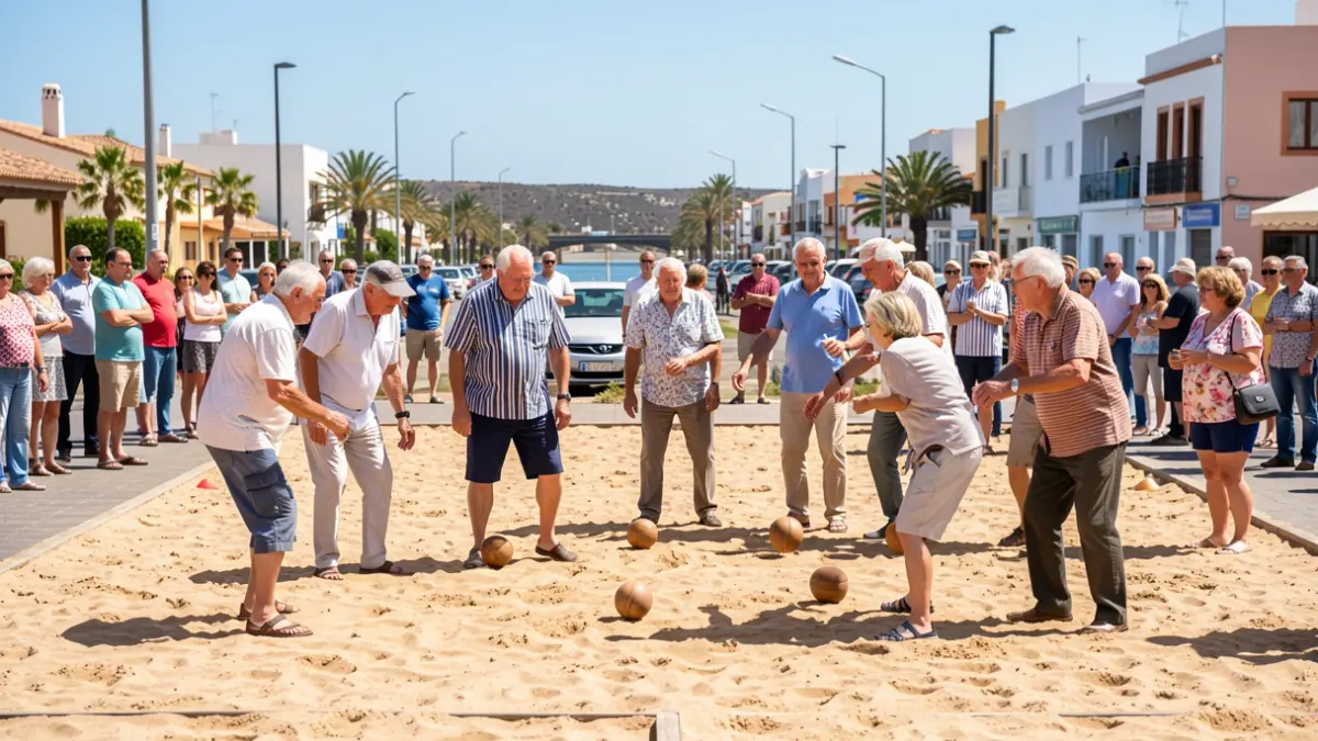 Imagen genérica de un torneo de bola canaria para mayores en Arrecife.