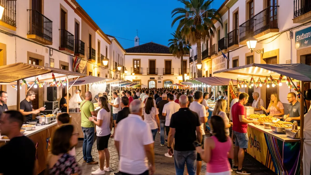 Generic image of Arrecife's patron saint festivities with a festive atmosphere and music.