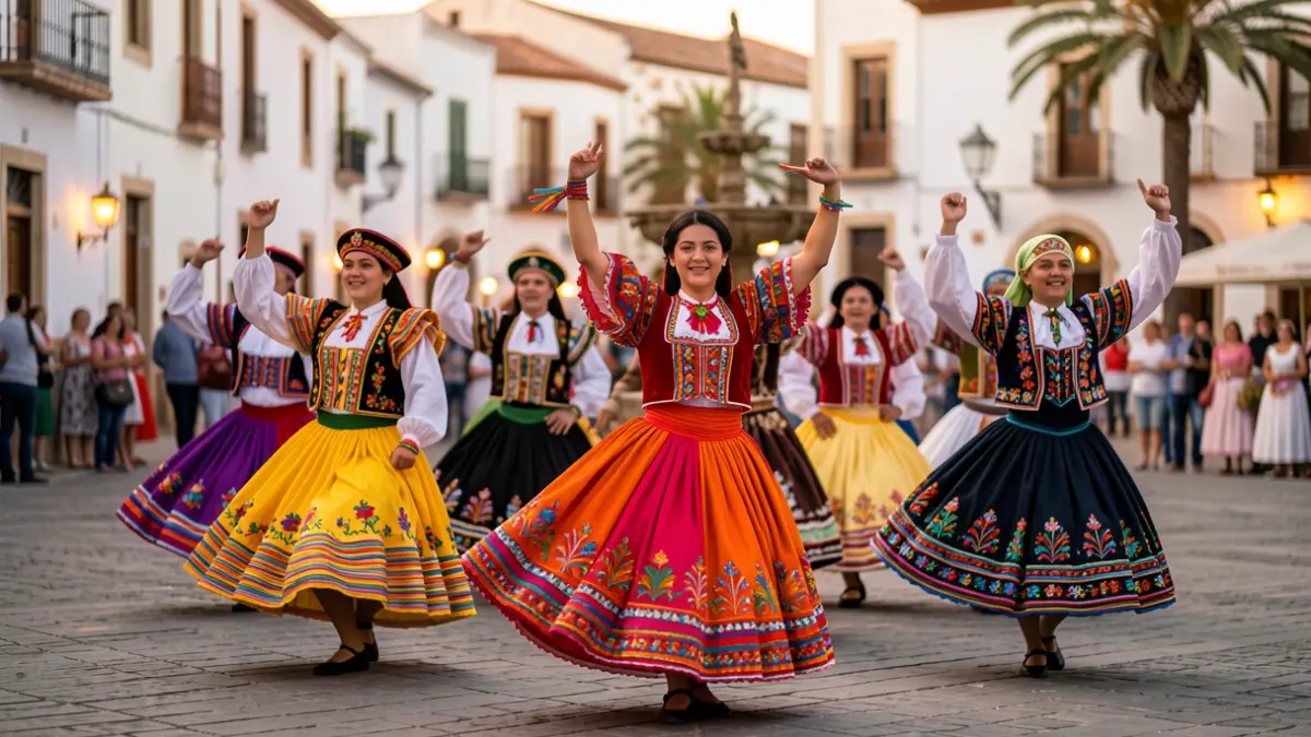 Imagen de la Compañía de Danza Iskali actuando en Barranco Hondo.