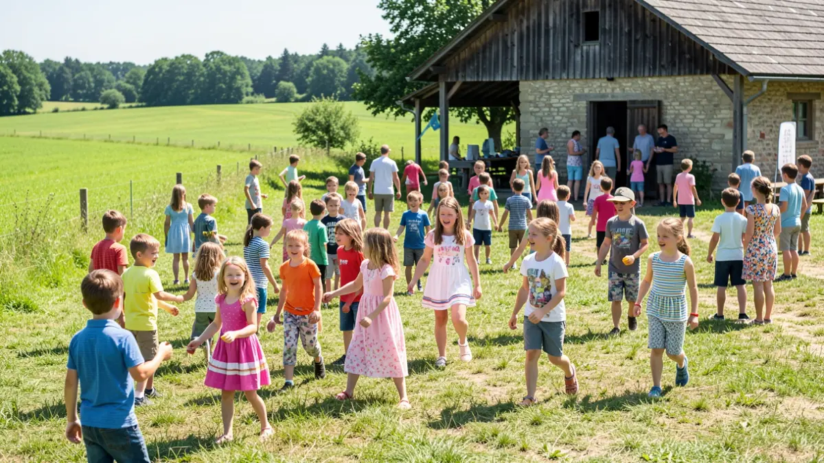 Imagen genérica de niños participando en actividades de campamento de verano.