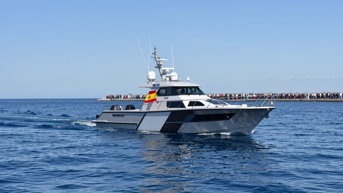 Generic image of a Spanish patrol boat on the high seas.