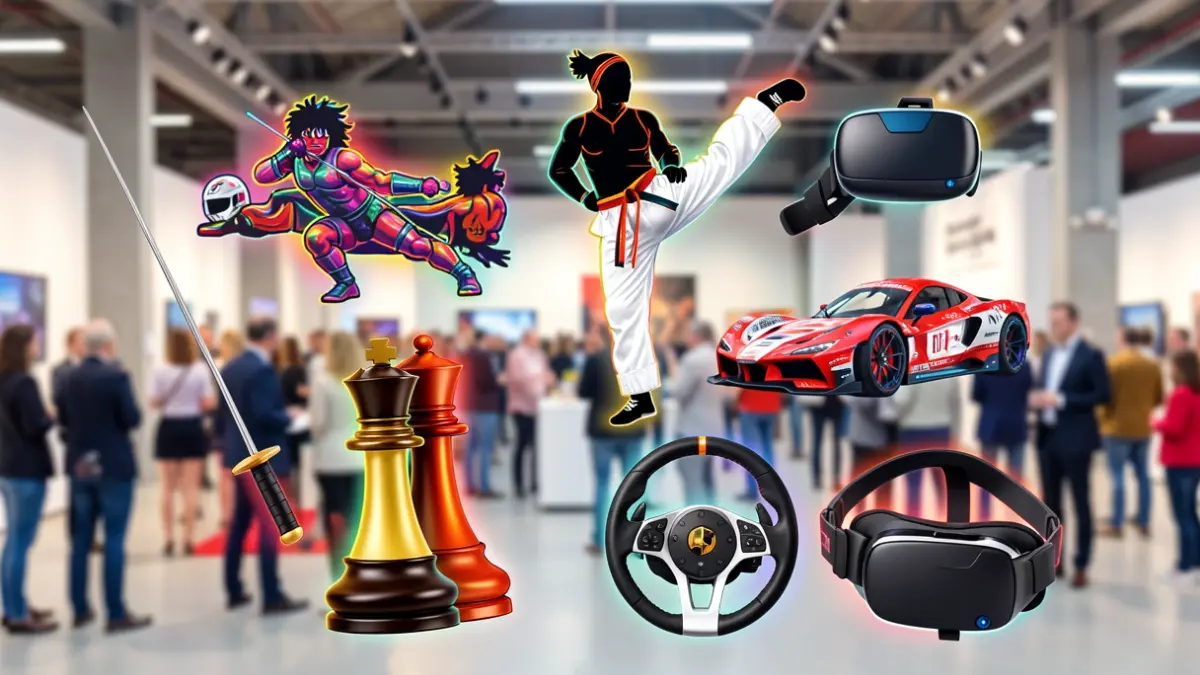Imagen que representa la diversidad de deportes y actividades digitales que se presentarán en el festival.