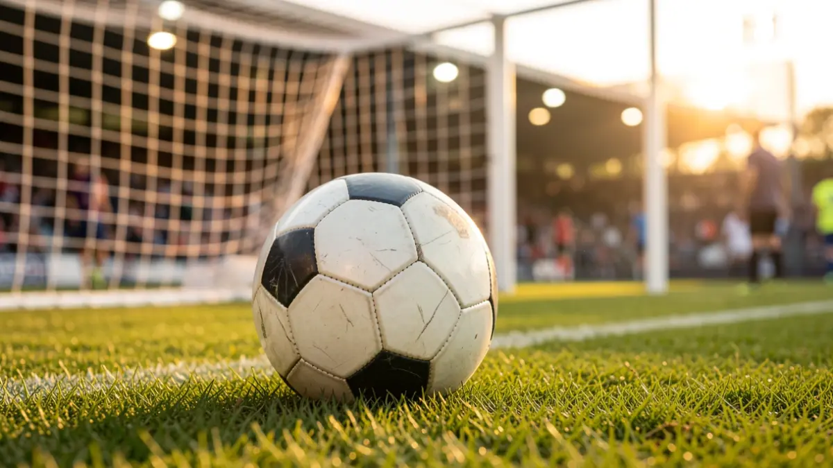 Imagen genérica de un balón de fútbol sobre el césped de un estadio.