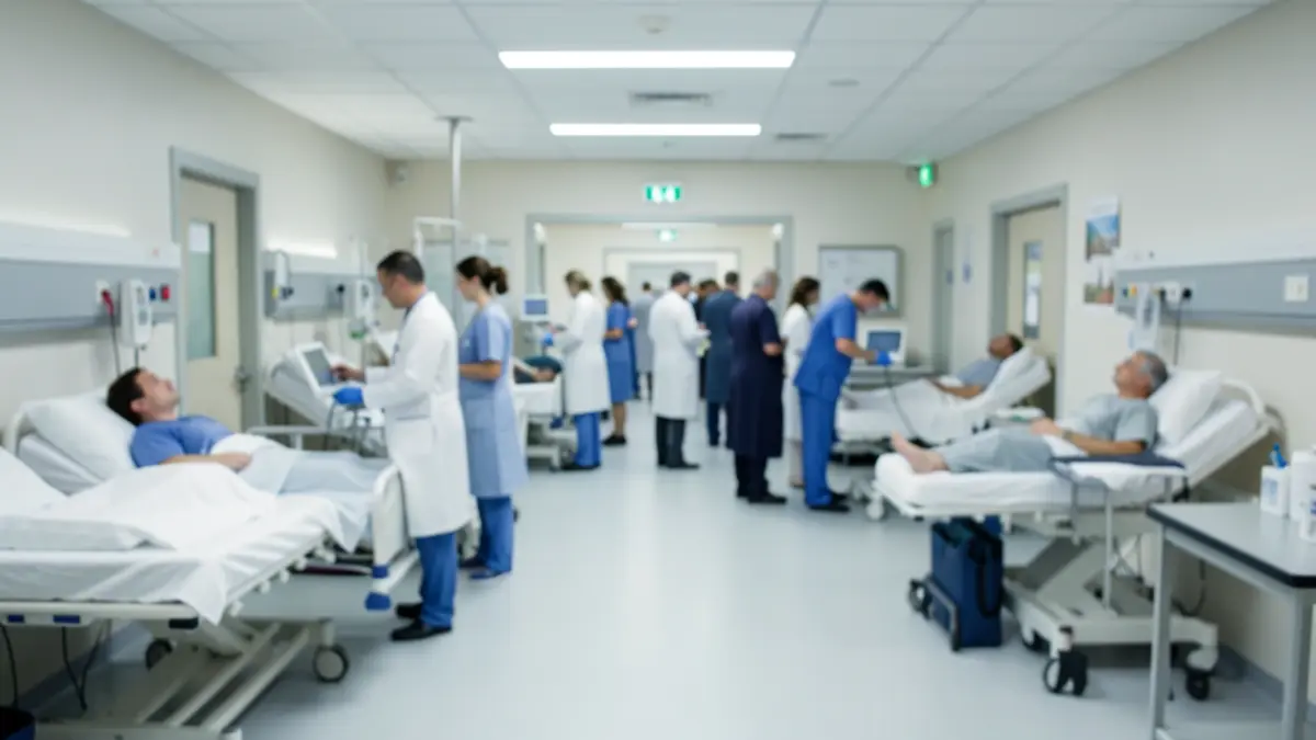 Generic image of a hospital emergency room interior in Gran Canaria.