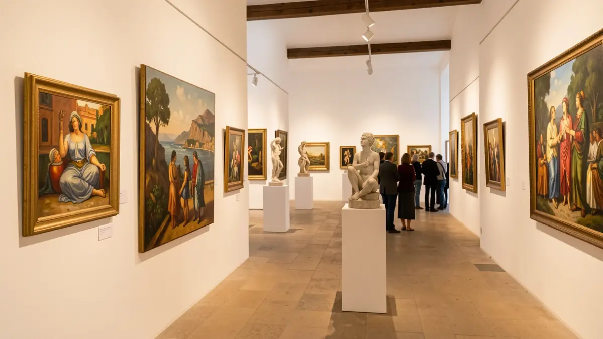 Imagen genérica de una exposición de arte en un centro cultural canario.