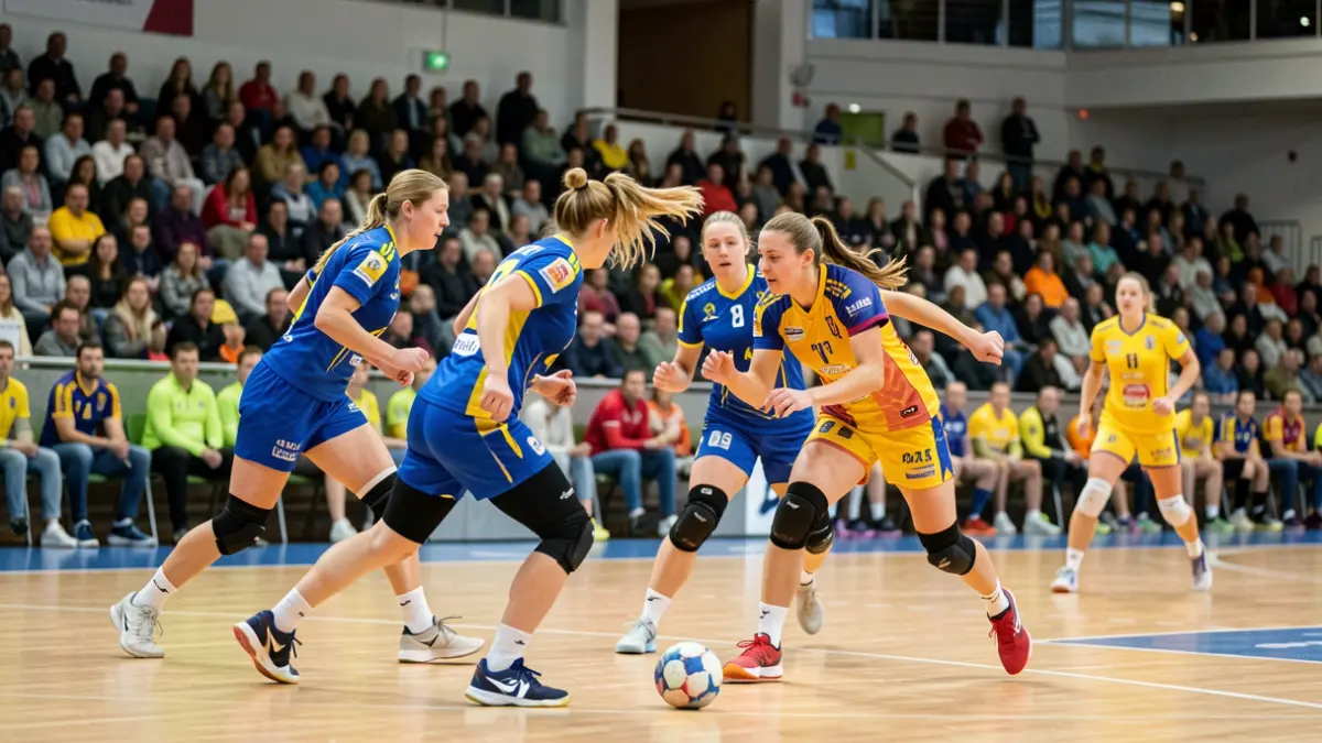 Generic image of a women's handball match.