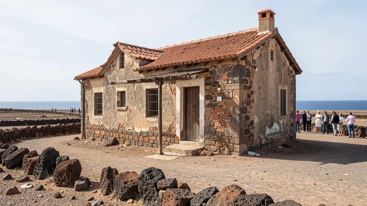 Old house over 150 years old in Fuerteventura, at risk of demolition.