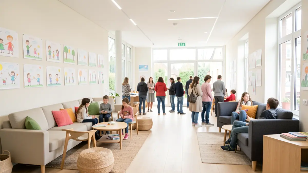 Imagen genérica de un centro comunitario moderno y luminoso.