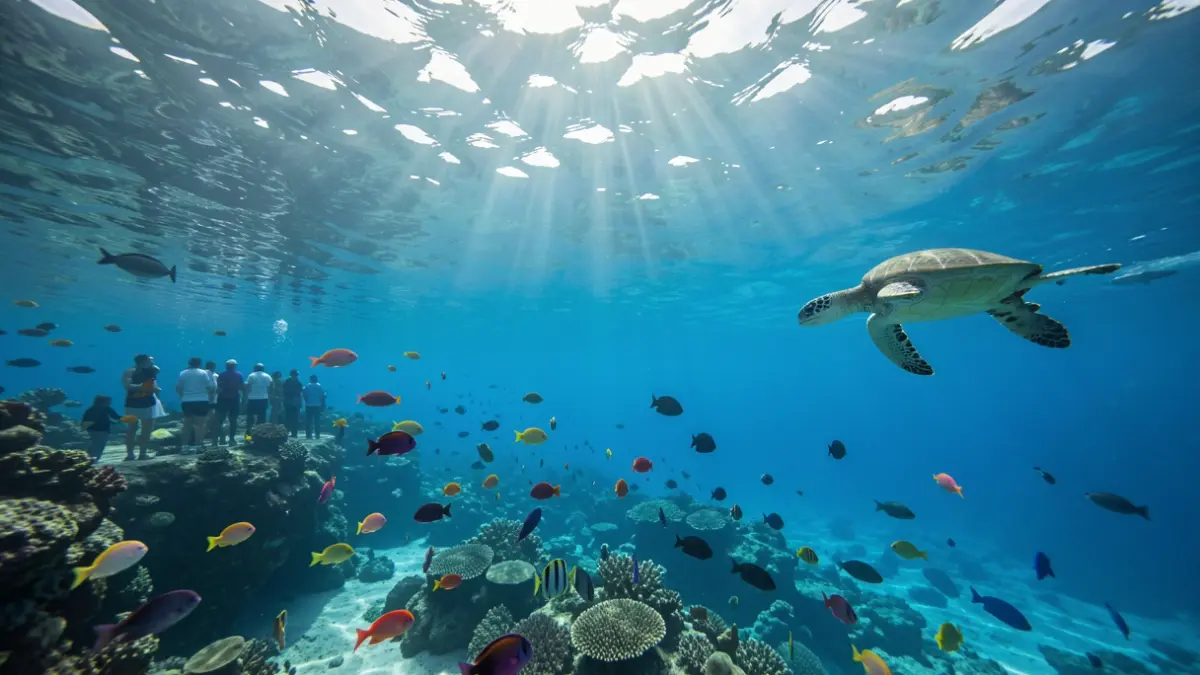 Imagen genérica de una competición de fotografía submarina en aguas canarias.
