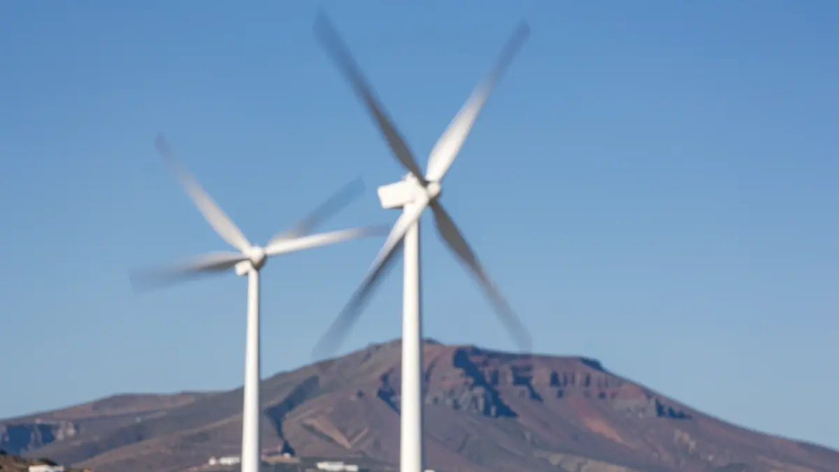 Generic image of a wind turbine in the Canary Islands.