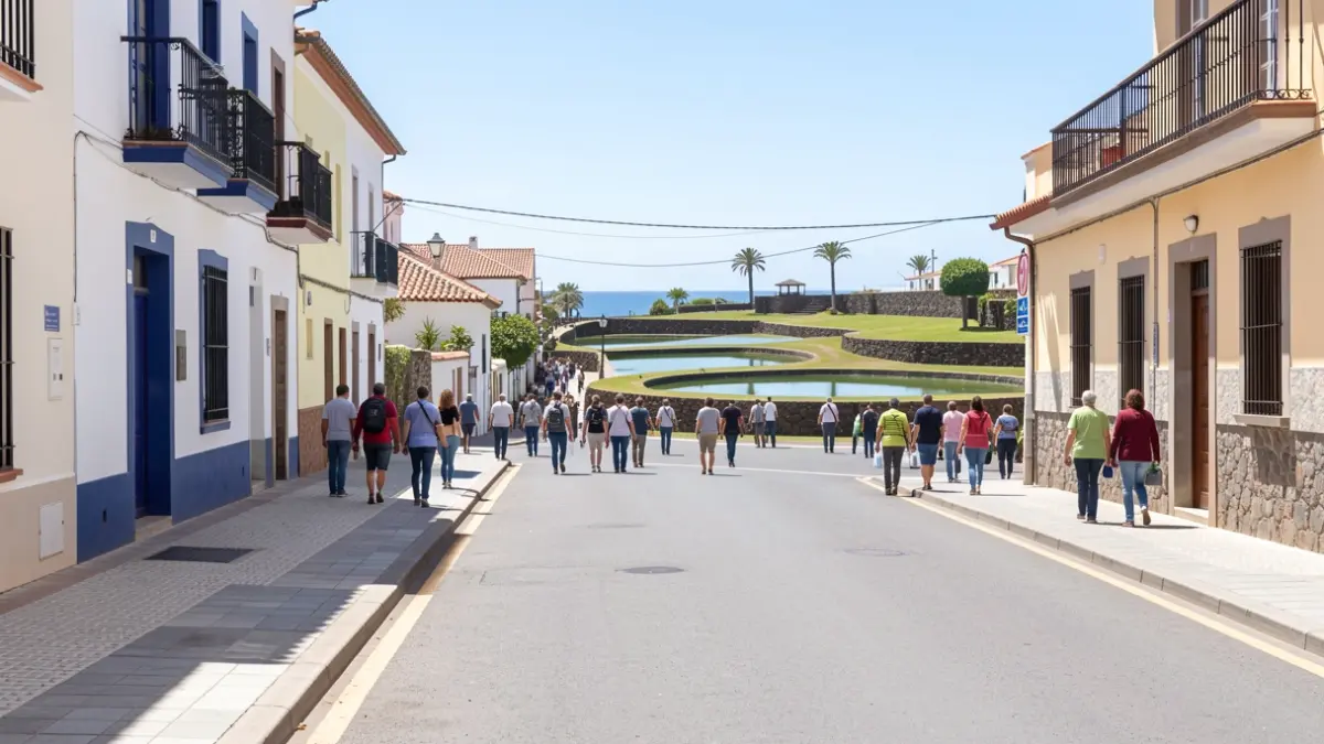 Imagen genérica de una calle limpia y cuidada en un municipio de Canarias.