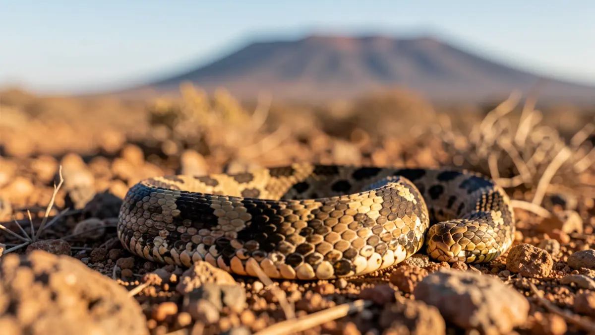 Serpiente real de California capturada en Gran Canaria.