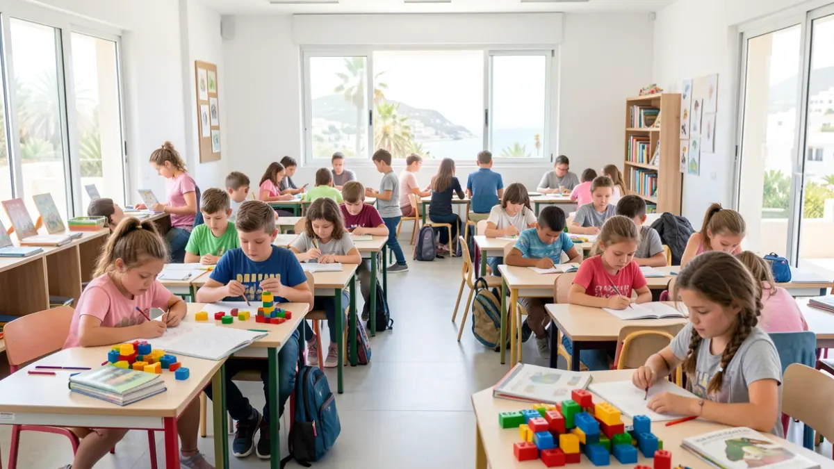 Niños participando en actividades extraescolares en Granadilla de Abona.