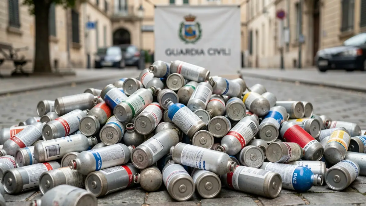 Imagen genérica de una intervención policial con grandes cantidades de material incautado.